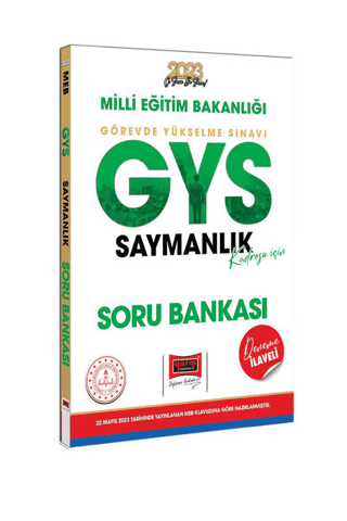2023 MEB GYS Saymanlık Kadrosu İçin Deneme İlaveli Soru Bankası
