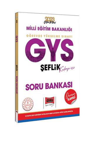 2023 MEB GYS Şeflik Kadrosu İçin Deneme İlaveli Soru Bankası