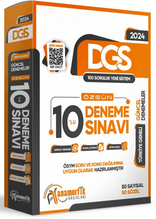 2024 DGS 10lu Paket Deneme Sınavı Özgün Yeni Nesil Türkiye Geneli Kurumsal Çözümlü