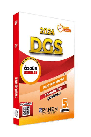 2024 DGS Tamamı Çözümlü Özgün 5 Deneme