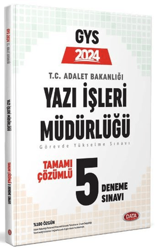2024 GYS Adalet Bakanlığı Yazı İşleri Müdürlüğü Çözümlü 5 Deneme Sınavı