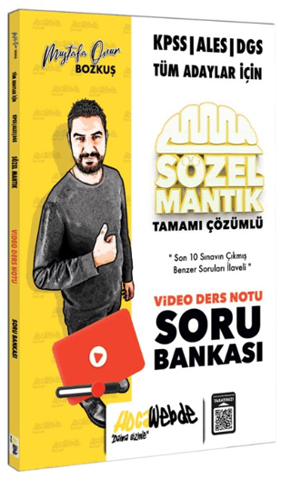 2024 KPSS - ALES - DGS Sözel Mantık Video Ders Notu ve Soru Bankası