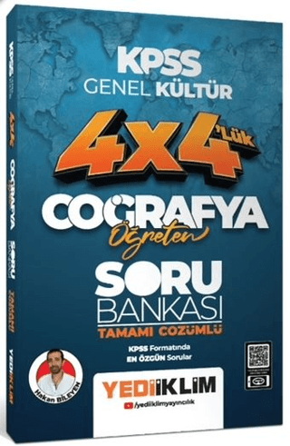 2024 KPSS Coğrafya Öğreten 4*4 Tamamı Çözümlü Soru Bankası