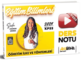 2024 KPSS Eğitim Bilimleri Öğretim İlke ve Yöntemleri Video Ders Notları