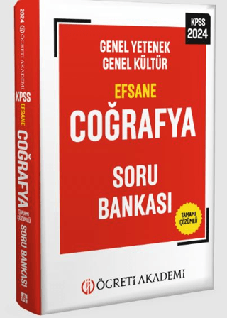 2024 KPSS Genel Yetenek Genel Kültür Efsane Coğrafya Soru Bankası