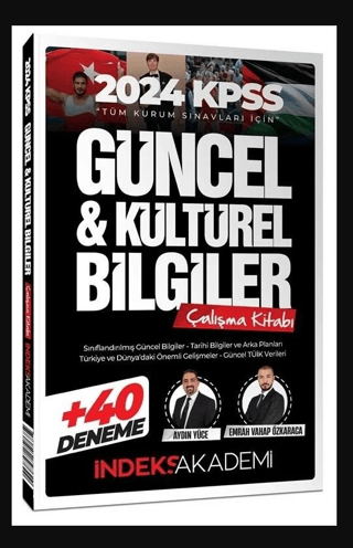 2024 KPSS Güncel ve Kültürel Bilgiler Çalışma Kitabı (40 Deneme İlaveli)