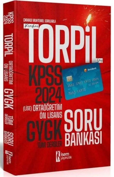2024 KPSS Torpil Lise Ortaöğretim Ön Lisans GYGK Tek Kitap Soru Bankas
