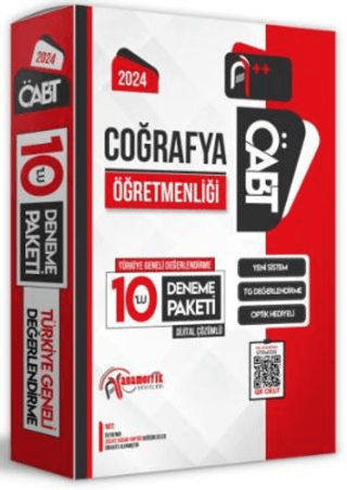 2024 ÖABT Coğrafya Öğretmenliği Türkiye Geneli 10 Deneme Dijital Çözümlü