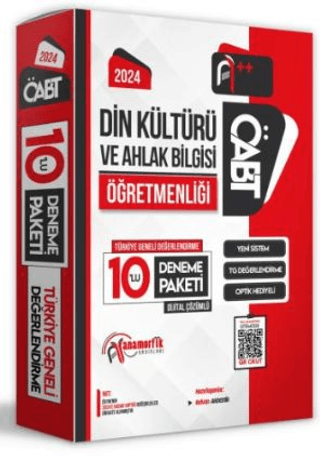 2024 ÖABT Din Kültürü ve Ahlak Bilgisi Öğretmenliği Türkiye Geneli 10 Deneme Dijital Çözümlü