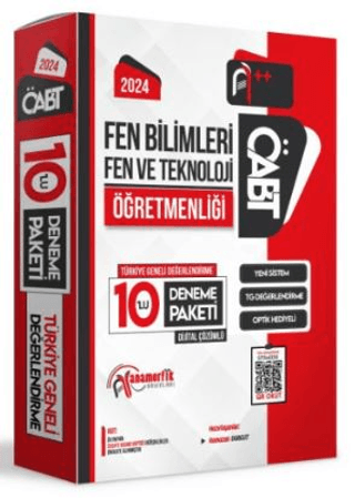 2024 ÖABT Fen Bilimleri Öğretmenliği Türkiye Geneli 10 Deneme Dijital Çözümlü