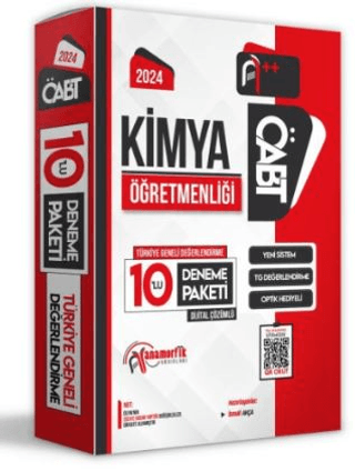 2024 ÖABT Kimya Öğretmenliği Türkiye Geneli 10 Deneme Dijital Çözümlü