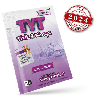 2024 TYT Fizik - Kimya El Yazısı Ders Notları Kitabı