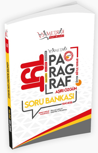 2024 Yeni Sistem YKS-TYT Türkçe Asimetrik Paragraf Konu Özetli Dijital Çözümlü Soru Bankası