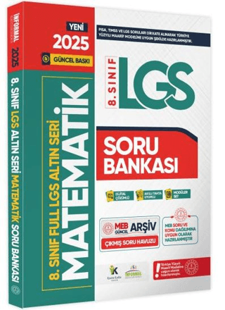 2025 8. Sınıf Full LGS Altın Seri Matematik MEB Çıkmış Soru Bankası Modüler Seti PDF/Video Çözümlü