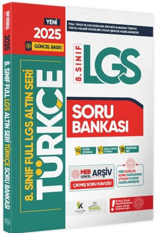 2025 8. Sınıf Full LGS Altın Seri Türkçe MEB Çıkmış Soru Bankası Modüler Seti PDF/Video Çözümlü