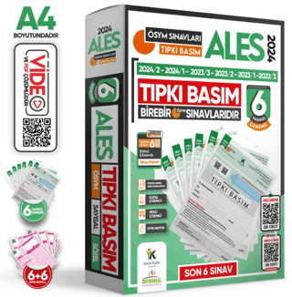 2025 ALES ÖSYM Tıpkı Basım Çıkmış Soru Kitapçıkları Türkiye Geneli Dijital Çözümlü 6lı Deneme Paketi