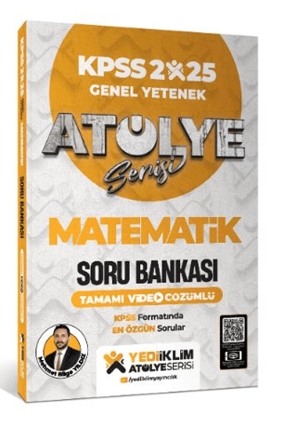 2025 Atölye Serisi KPSS Genel Yetenek Matematik Tamamı Video Çözümlü Soru Bankası