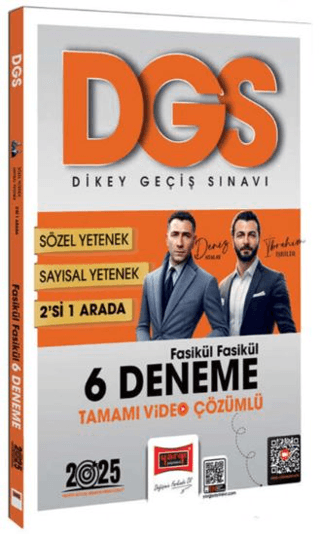 2025 DGS Sayısal-Sözel 2'si Bir Arada Fasikül Fasikül 6 Deneme Tamamı Video Çözümlü
