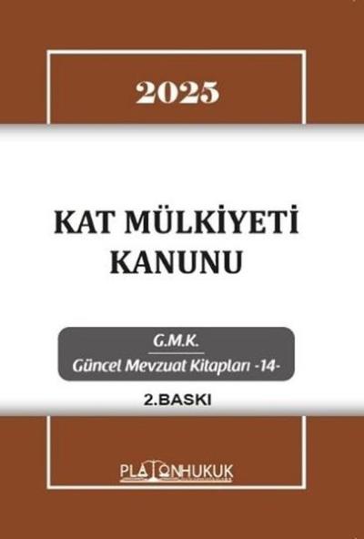 2025 Kat Mülkiyeti Kanunu - GMK Güncel Mevzuat Kitapları 14