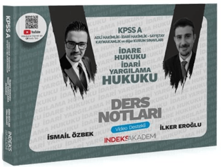 2025 KPSS A Grubu İdare ve İdari Yargılama Hukuku Video Ders Notları
