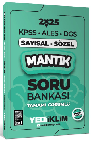 2025 KPSS ALES DGS Sayısal-Sözel Mantık Tamamı Çözümlü Soru Bankası