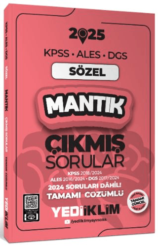2025 KPSS ALES DGS Sözel Mantık Çıkmış Sorular ve Çözümleri