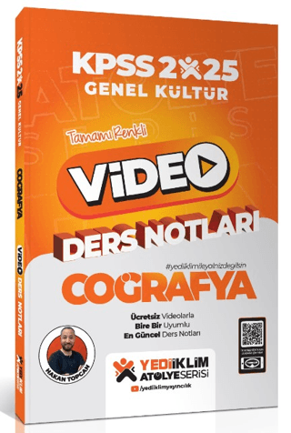 2025 KPSS Atölye Genel Kültür Coğrafya Video Ders Notları