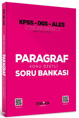 2023 KPSS DGS ALES Paragraf Konu Özetli Yeni Nesil Tamamı Video Çözüml
