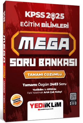 2025 KPSS Eğitim Bilimleri Mega Tamamı Çözümlü Soru Bankası