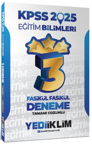 2025 KPSS Eğitim Bilimleri Tamamı Çözümlü Fasikül Fasikül 3 Yıldız Deneme
