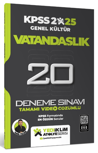 2025 KPSS Genel Kültür Atölye Serisi Vatandaşlık Tamamı Video Çözümlü 20 Deneme Sınavı