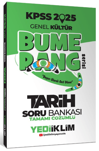 2025 KPSS Genel Kültür Bumerang Tarih Tamamı Çözümlü Soru Bankası
