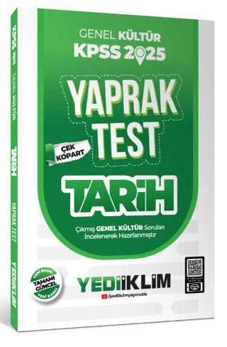 2025 KPSS Genel Kültür Tarih Çek Kopart Yaprak Test