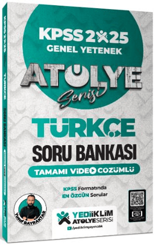 2025 KPSS Genel Yetenek Atölye Serisi Türkçe Tamamı Video Çözümlü Soru Bankası