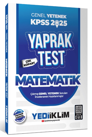 2025 KPSS Genel Yetenek Matematik Çek Kopart Yaprak Test