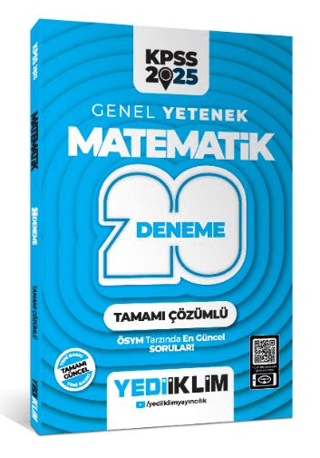 2025 KPSS Genel Yetenek Matematik Tamamı Çözümlü 20 Deneme