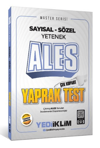2025 Master Serisi ALES Sayısal-Sözel Yetenek Çek Kopart Yaprak Test