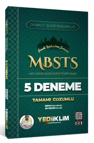 2025 MBSTS Mesleki Bilgiler Seviye Tespit Sınavı Tamamı Çözümlü 5 Deneme