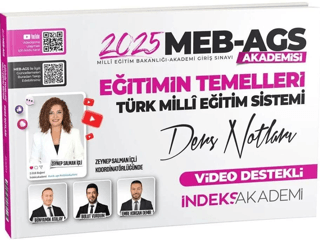 2025 MEB AGS Akademisi Eğitimin Temelleri ve Türk Milli Eğitim Sistemi Video Ders Notları