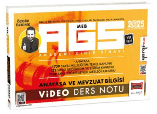 2025 MEB-AGS Anayasa ve Mevzuat Bilgisi Video Ders Notu