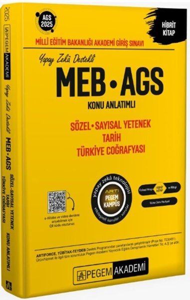 2025 MEB - AGS Konu Anlatımlı Sözel Sayısal Yetenek Tarih Türkiye Coğr