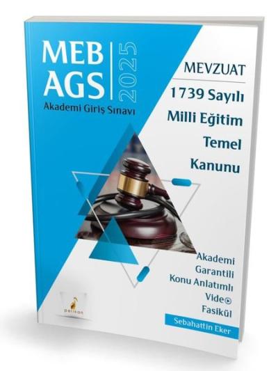 2025 MEB - AGS Mevzuat 1739 Sayılı Milli Eğitim Temel Kanunu Akademi G