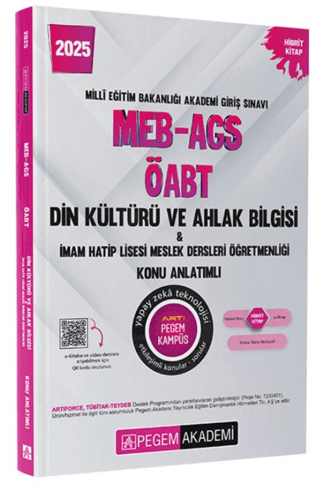 2025 MEB-AGS-ÖABT Din Kültürü ve Ahlak Bilgisi-İmam Hatip Lisesi Mes.Lisesi Öğretmenliği Konu Anlatımlı