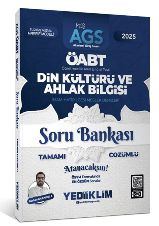 2025 MEB AGS ÖABT Din Kültürü ve Ahlak Bilgisi Tamamı Çözümlü Soru Bankası
