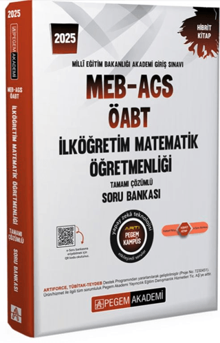 2025 MEB-AGS-ÖABT İlköğretim Matematik Öğretmenliği Tamamı Çözümlü Soru Bankası