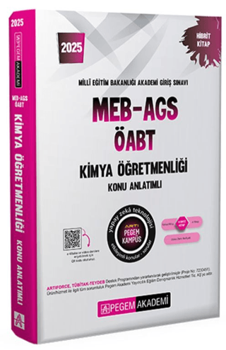 2025 MEB-AGS-ÖABT Kimya Öğretmenliği Konu Anlatımlı
