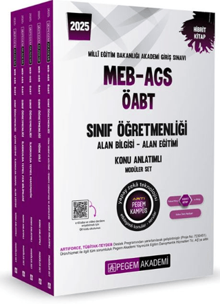 2025 MEB-AGS-ÖABT Sınıf Öğretmenliği Konu Anlatımlı Set (5 Kitap)