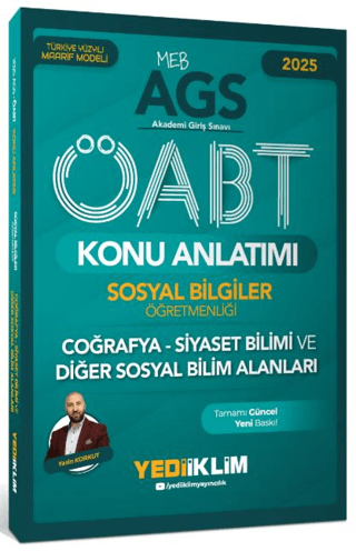 2025 MEB AGS ÖABT Sosyal Bilgiler Öğretmenliği Coğrafya - Siyaset Bilimi ve Diğer Sosyal Bilim Alanları Konu Anlatımı