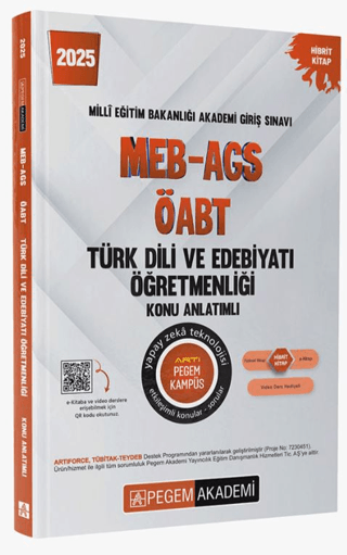 2025 MEB-AGS-ÖABT Türk Dili ve Edebiyatı Öğretmenliği Konu Anlatımlı