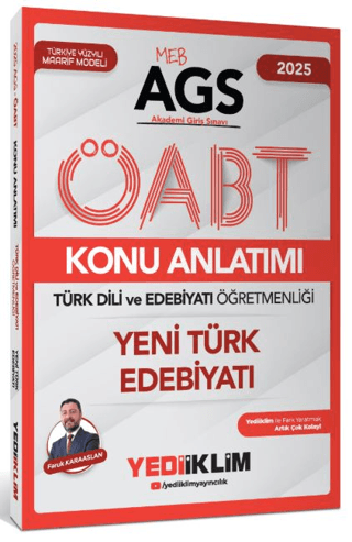 2025 MEB AGS ÖABT Türk Dili ve Edebiyatı Öğretmenliği Yeni Türk Edebiyatı Konu Anlatımı